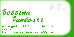 bettina punkosti business card